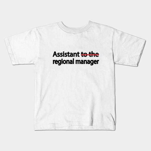 Assistant to the Regional Manager Kids T-Shirt by DinaShalash